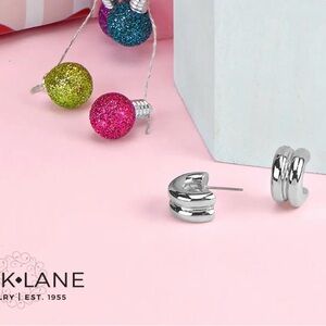 Park Lane Starlit Silver Hoop Earrings